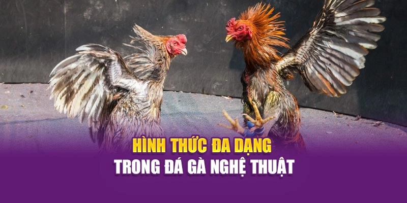Hình thức đa dạng trong đá gà nghệ thuật