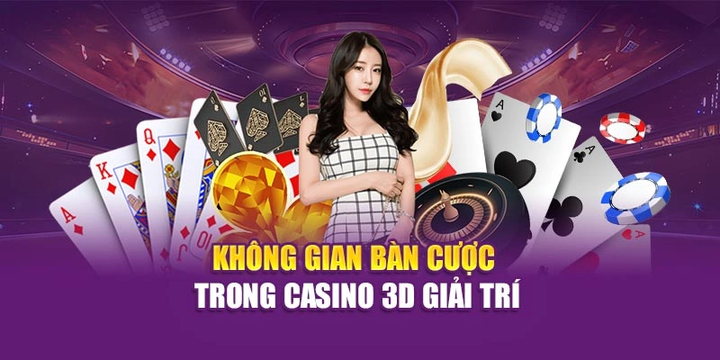 Casino 3D Giải Trí Hi88 – Trải Nghiệm Cá Cược Sống Động Không gian bàn cược trong casino 3D giải trí